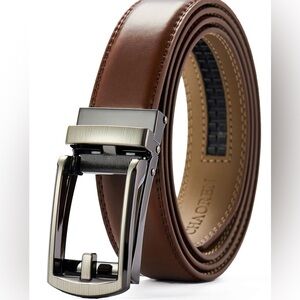 CHAOREN Mens Dress Belt - Ratchet Belt Leather 1 1/4" Comfort Click 42-48
